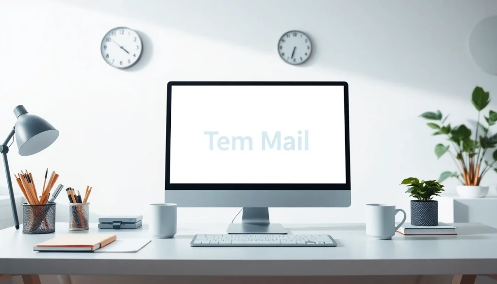 Utilize temp mail for enhanced privacy and security in a modern workspace.